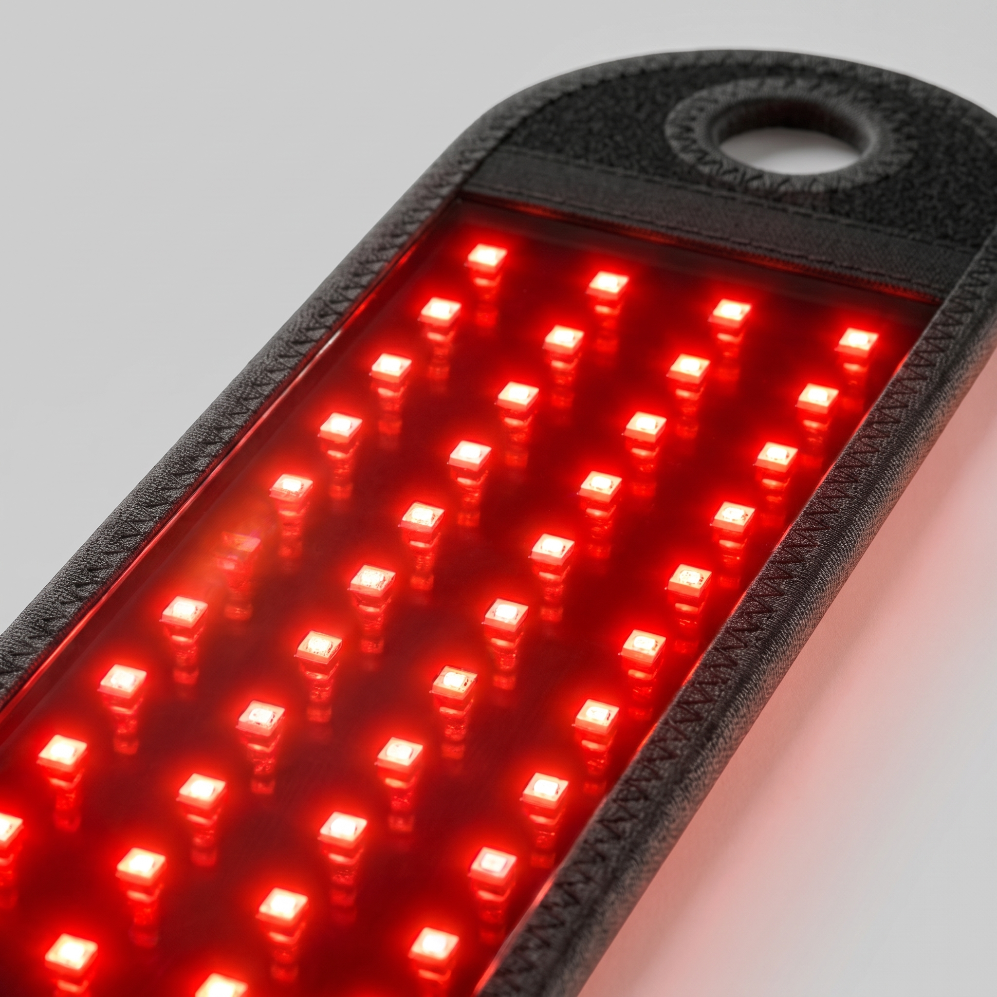 Red and infrared LEDs inside the Novari wrap