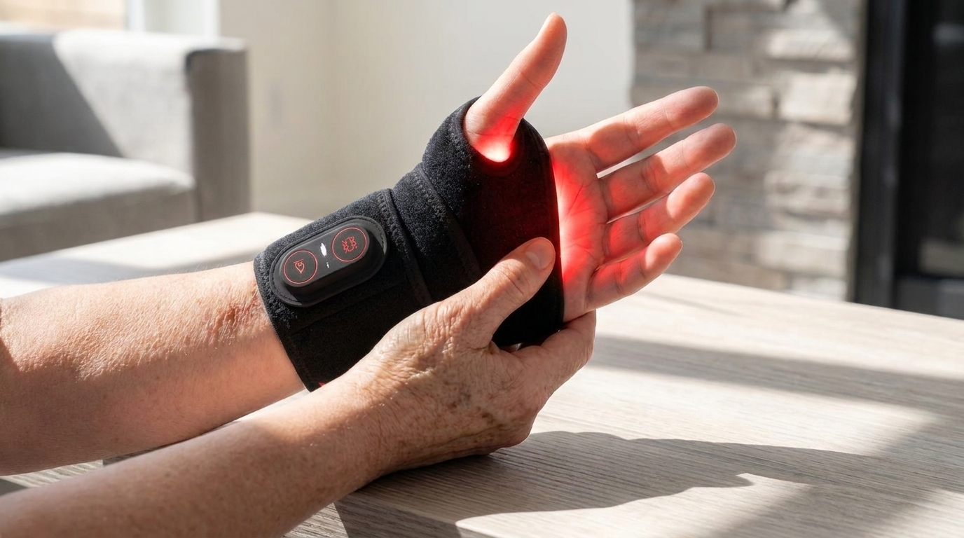 Novari wrap in use at a kitchen table