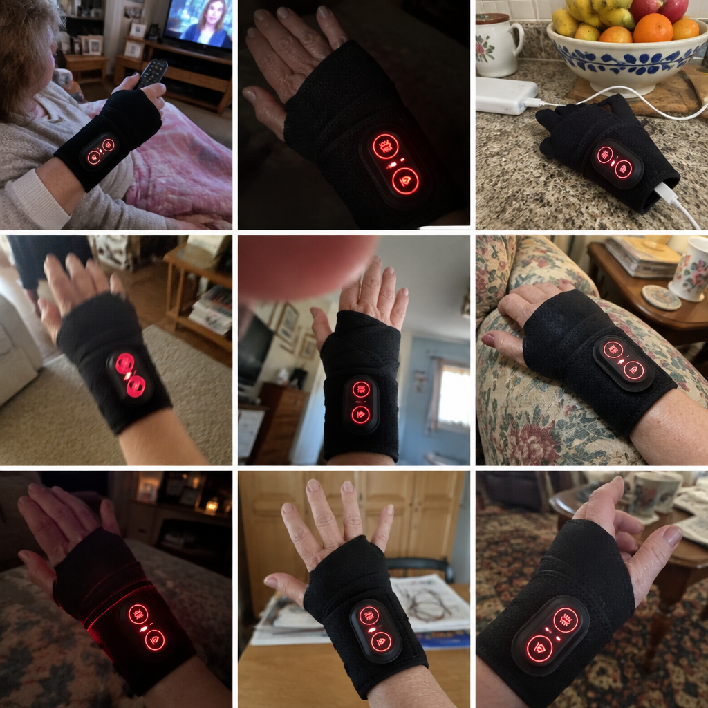 Photographs sent in by customers using the wrap at home