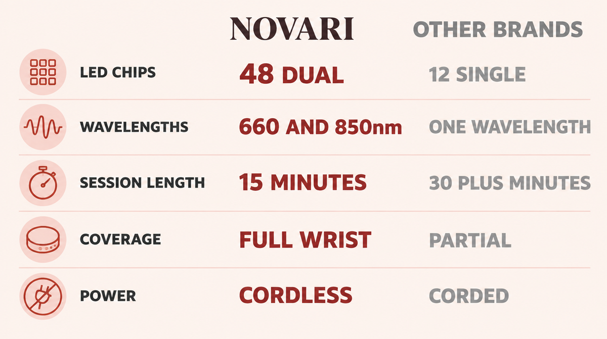 Novari compared with other brands